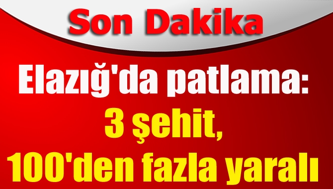 Elazığ Emniyet Müdürlüğü’ne bu sabah PKK’lı teröristler bomba yüklü araçla