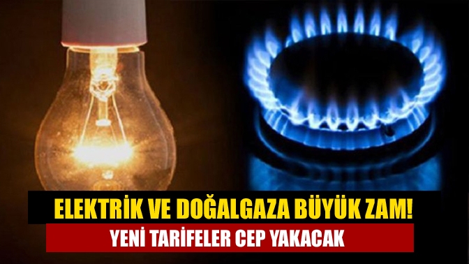 Yeni yılla birlikte elektrik ve doğalgaza zam geldi. Kademeli tarife