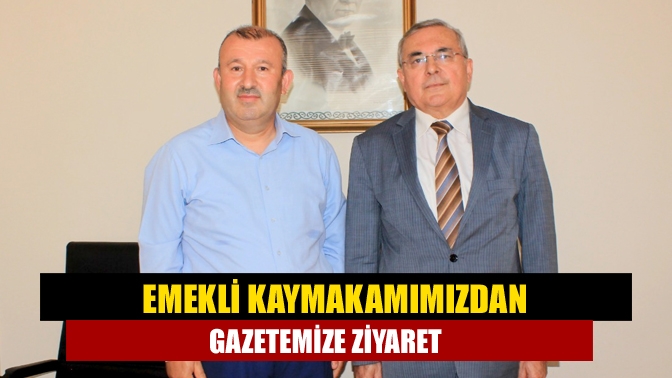 Emekliye ayrılan Kandıra Kaymakamı Mehmet Ünal, gazetemizi ziyaret etti. Kaymakam