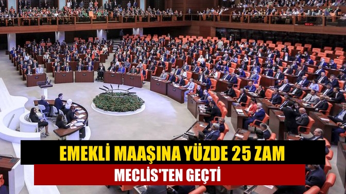 Emekli maaşlarına yüzde 25 zam öngören torba kanun teklifindeki 18.