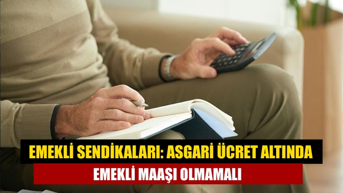 Tüm Emekliler Sendikası Başkanı Galip Ateş emekli maaşı için asgari