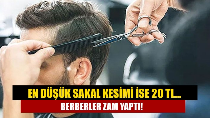 Kocaeli’de berberler zam yaptı. Yeni tarifeye göre en düşük saç