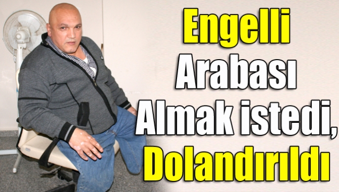 Kandıra sakinlerinden Nejdet Üzmez, engelli arabası almak için takas yoluyla