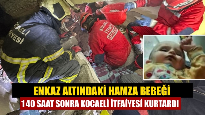 Hatay'da depremin 140'ıncı saatinde zamanla yarışta enkaz altından sağ olarak