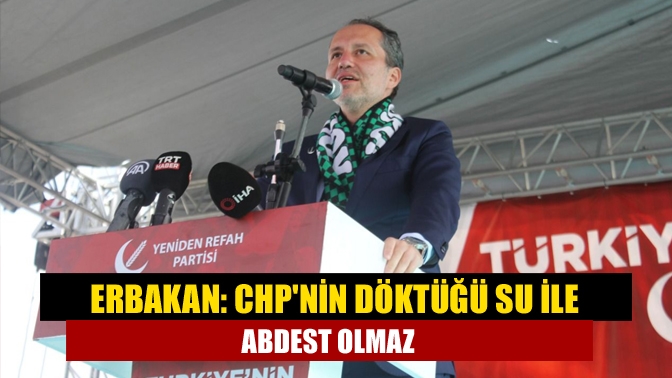 Yeniden Refah Partisi Genel Başkanı Fatih Erbakan, Kocaeli'de yaptığı konuşmada,