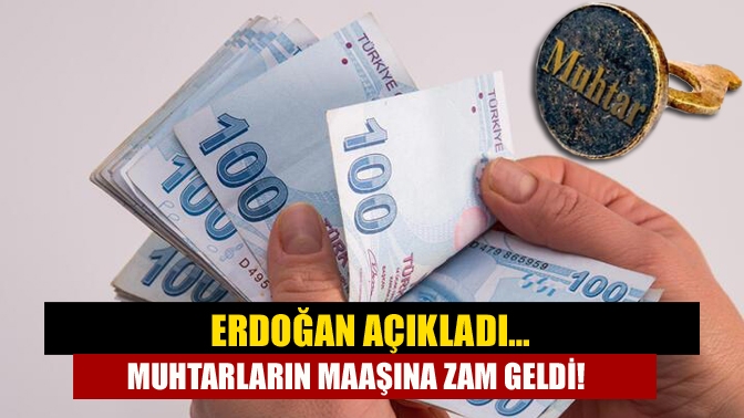 Beştepe'de muhtarlara seslenen Cumhurbaşkanı Erdoğan , muhtar maaşlarının 4 bin