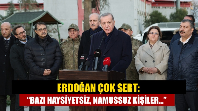 Hatay'a asker gönderilmediği iddiasına sert bir cevap veren Cumhurbaşkanı Erdoğan,