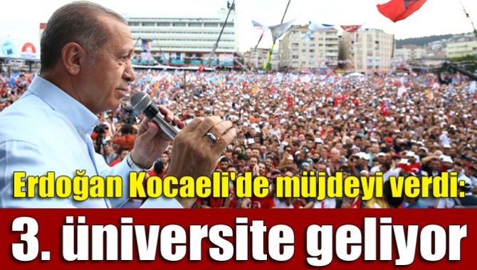 Cumhurbaşkanı Erdoğan, gerçekleştirdiği mitingde Kocaeli’ye müjdeler verdi. Erdoğan hünkar çayırı