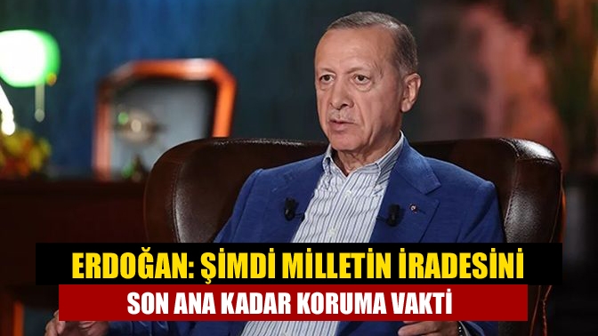 Cumhurbaşkanı Recep Tayyip Erdoğan, cumhurbaşkanlığı seçimi için oy kullanma süresinin