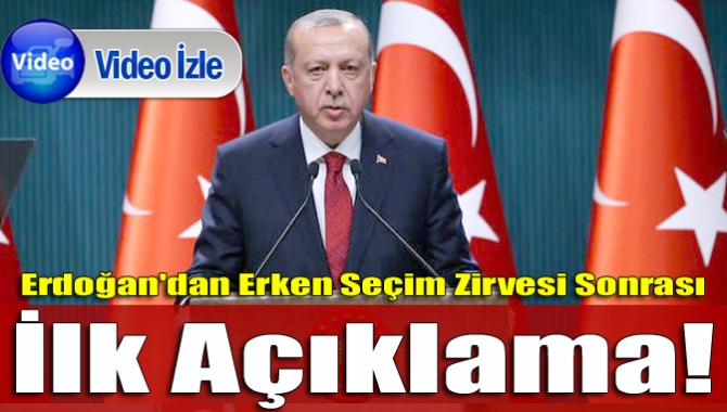Cumhurbaşkanı Recep Tayyip Erdoğan,Erdoğan, "Ülkemizin karşı karşıya olduğu fotoğraftan hareketle