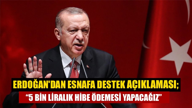 Cumhurbaşkanı Erdoğan, Kovid-19 salgını sürecindeki destekler hakkında, "Salgının başladığı günden