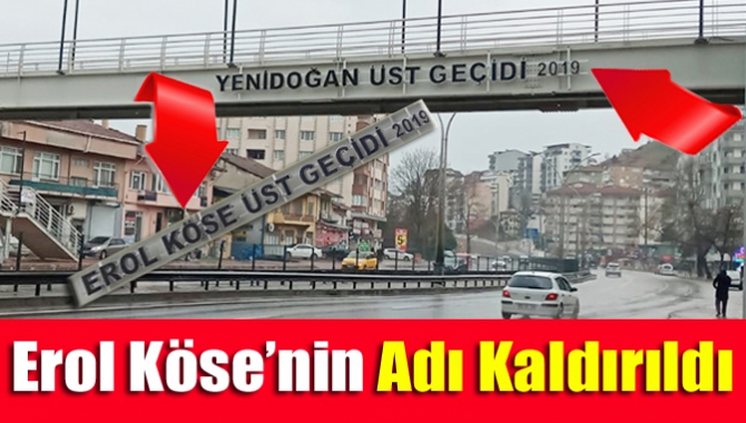 Büyükşehir tarafından yenilenen üst geçidine Kandıralı İzmit Belediye Başkanı Erol