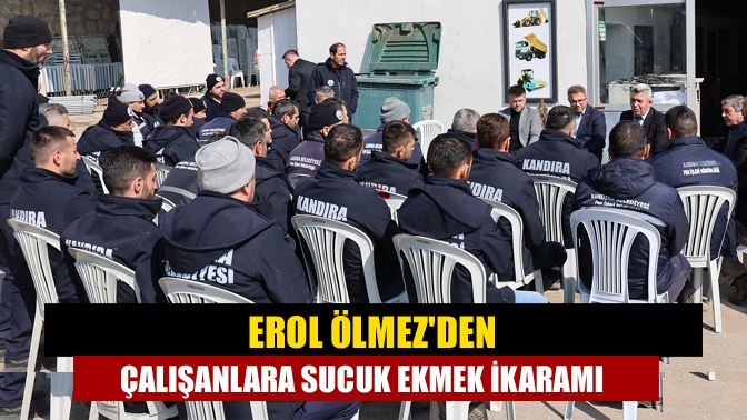Kandıra Belediyesi Başkanı Erol Ölmez, zorlu kuş şartlarındaki çalışmaları nedeniyle