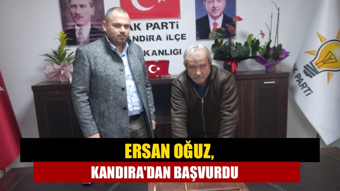 İlçemizin tanınan ve sevilen simalarından Ersan Oğuz AK Parti belediye