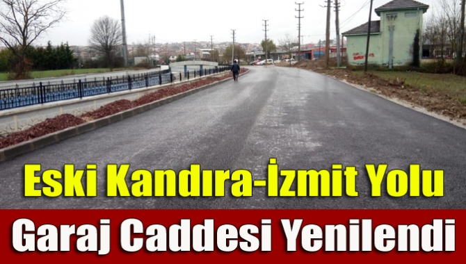 Kandıra Belediyesi Fen İşleri Müdürlüğü ekipleri, Çarşı mahallesi garaj caddesindeki