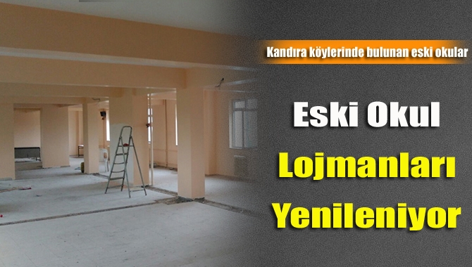 Kocaeli Büyükşehir Belediyesi, Kandıra köylerinde bulunan eski okul lojmanlarını yenileyerek
