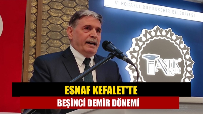 Kocaeli Esnaf ve Sanatkarlar Kredi ve Kefalet Kooperatifi'nin bugün gerçekleştirilen