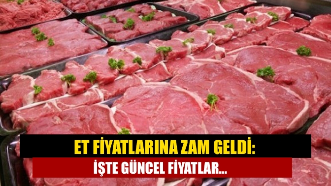 Et fiyatlarına zam gelirken, en fazla ciğerin fiyatı arttı. Dana