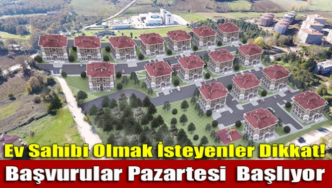TOKİ, Kandıra'da 95 konutu satışa çıkardı. Konutlar için başvuru pazartesi