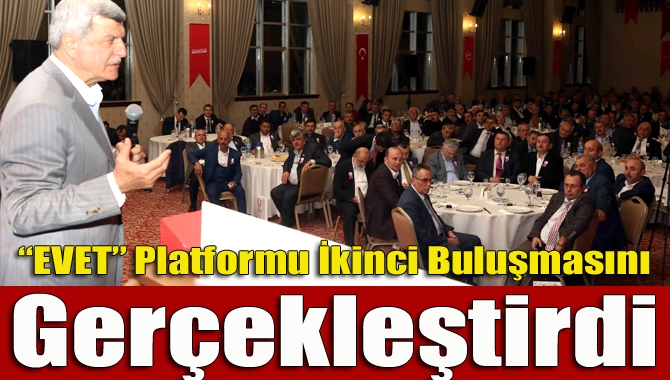Başkan Karaosmanoğlu, “Evet” Platformu’nun ikinci toplantısında Kocaeli’de ki muhtarlarla bir