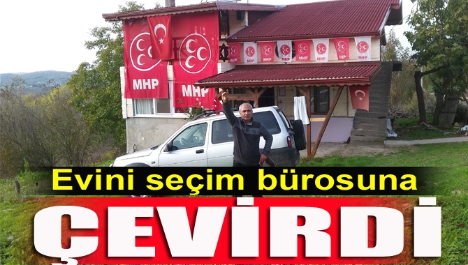 Kandıralı İlhan Aksoy, Budaklar Mahallesi’nde yeni yaptığı evini adeta seçim