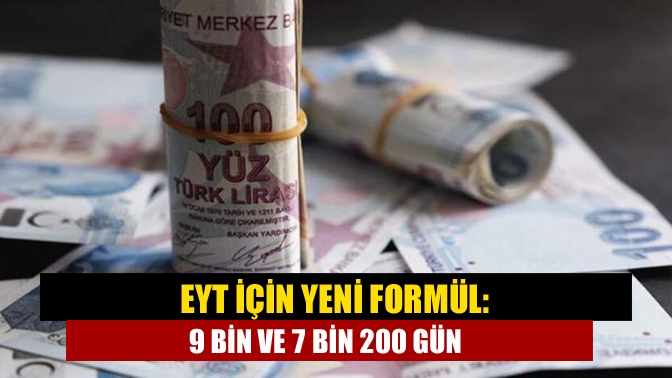 Emeklilikte yaşa takılanlar (EYT) için yapılan çalışmalarda yeni formüller gündeme
