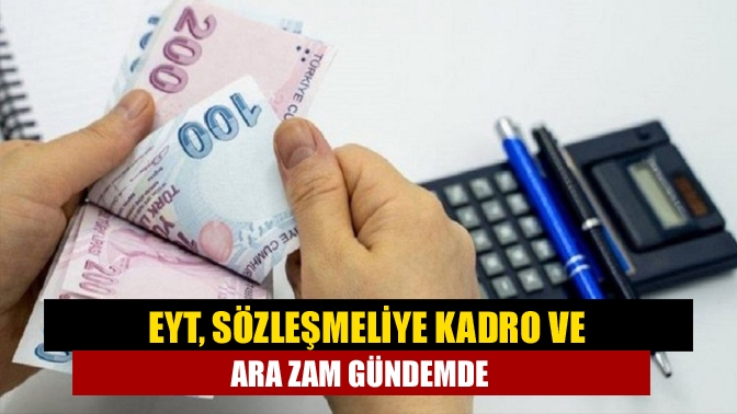 Memurlara ek gösterge verilmesini öngören taslaktan sonra hükûmetin sözleşmeli personel