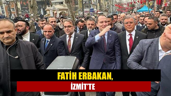 Yeniden Refah Partisi Genel Başkanı Fatih Erbakan seçim çalışmaları kapsamında
