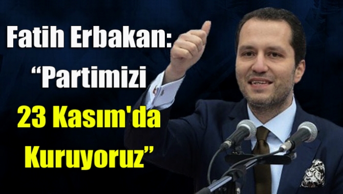 Necmettin Erbakan'ın oğlu Fatih Erbakan, "Buyurun başlıyoruz" başlığıyla yayımladığı mesajla,