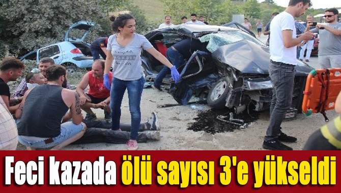 Kandıra İzmit yolunda dün meydana gelen zincirleme trafik kazasında ölü