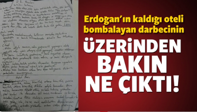 Erdoğan'ın kaldığı oteli bombalayan FETÖ'cü Deniz Yüzbaşı Haldun Gülmez polisin