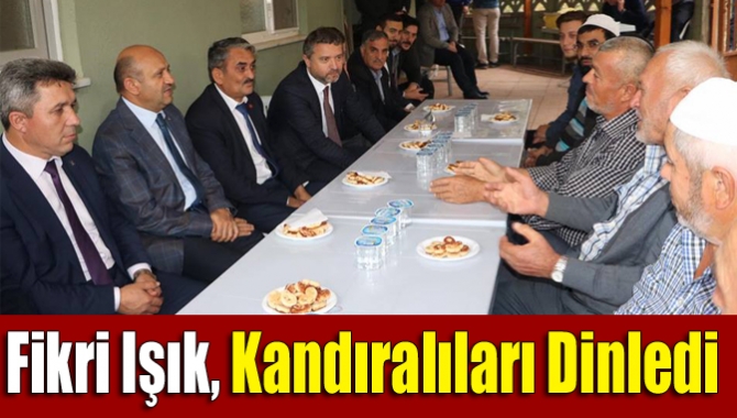 Kocaeli Milletvekili Fikri Işık  İl Başkan Yardımcısı Yakup Karaaslan,