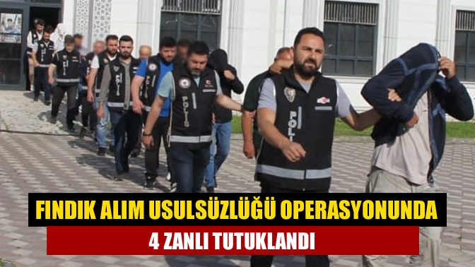 Kocaeli merkezli 6 ilde düzenlenen fındık alım usulsüzlüğü operasyonunda gözaltına