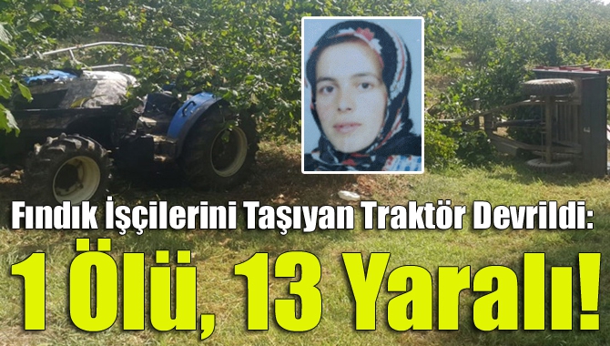 Kandıra Safalı Köyün'de fındık işçilerini bahçeye götüren Murat Alkıs idaresindeki