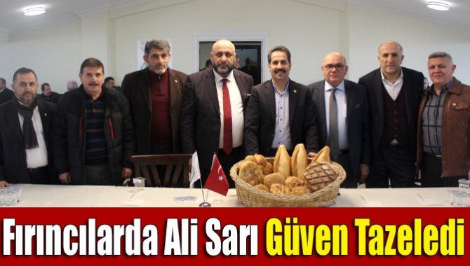 Fırıncılarda Ali Sarı yeniden başkan.  Kocaeli Fırıncılar Odası Kongresi’nde