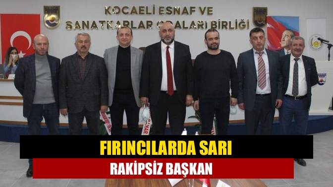 Kocaeli Fırıncılar Odası’nın bugün yapılan kongresinde mevcut başkan Ali Sarı’nın