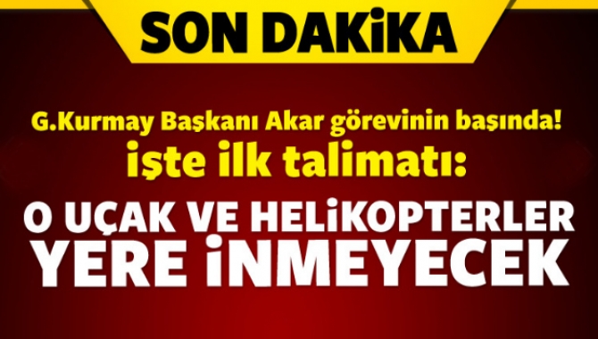 Genelkurmay Başkanı Hulusi Akar'ın görevinin başında olduğu öğrenildi.