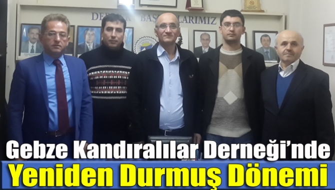Gebze Kandıralılar Derneği Olağan Kongresinde eski başkan Sedat Durmuş, yeniden