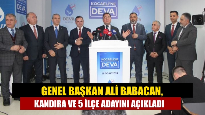 31 Mart Yerel Seçimleri'ne hazırlanan Demokrasi ve Atılım Partisi'nde (DEVA)