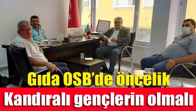 Kandıra Muhtarlar Derneği Başkanı Musa Yener, Gıda OSB’de Kandıralı gençlerin