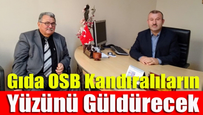 Kocaeli Büyükşehir Belediyesi Koordinatörü Abdullah Köktürk, Gıda Organize Sanayi Bölgesi'nin