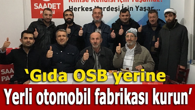 İlçe divan toplantısında konuşan SP Kandıra İlçe Başkanı Ramazan Nural