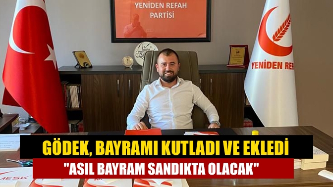 Yeniden refah partisi Kandıra ilçe başkanı Levent Gödek Ramazan Bayramı