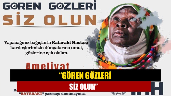 İHH Kandıra Temsilcisi Muhammet Buruş, Katarakt hastası olan vatandaşlara yardım