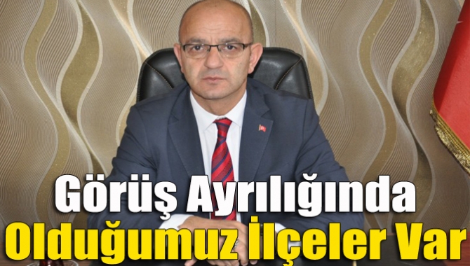 MHP İl Başkanı Aydın Ünlü düzenlediği basın toplantısında görüş ayrılığında