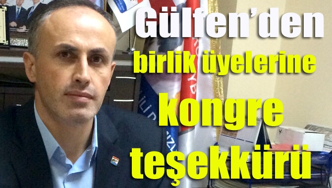 Kocaeli Damızlık Sığır Yetiştiricileri Birliği Başkanı Cemil Gülfen, kongrede kendisine