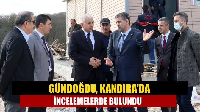 Genel Sekreter Gündoğdu, Büyükşehir tarafından Kandıra’da yapımı devam eden projeleri