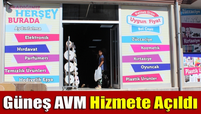 Çeşitli ürünlerin uygun fiyata satıldığı Güneş AVM, Kandıra’da hizmete açıldı.