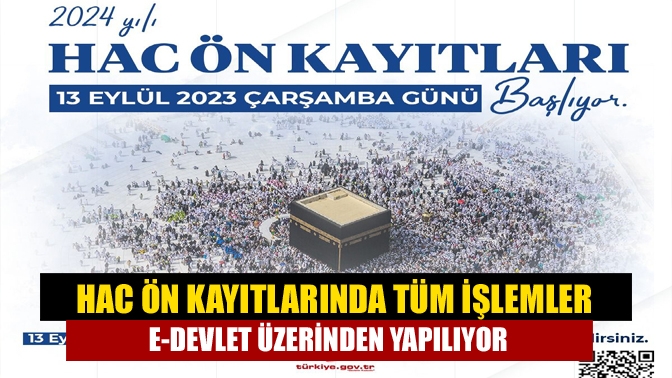 Hac ve Umre Genel Müdürlüğünce 2024 yılı hac ön kayıtları