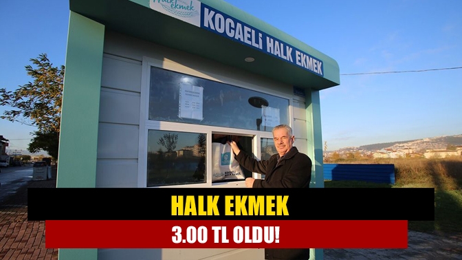 Kocaeli Fırıncılar Odası Başkanı Ali Sarı, Halk ekmek büfelerinde 2.25